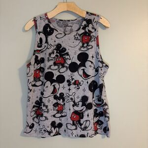 Women’s 2XL Disney Mickey Mouse tank Top Shirt Sleeveless